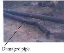 Damaged Pipe