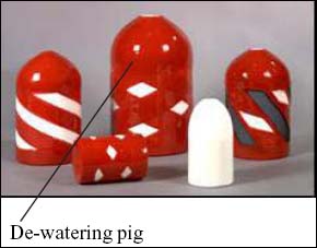 De-watering Pig